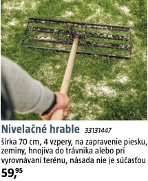 Nivelačné hrable 70 cm