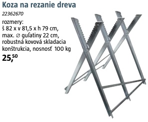 Koza na rezanie dreva