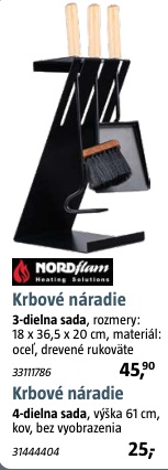 Krbové náradie 3-dielne 36,5 cm