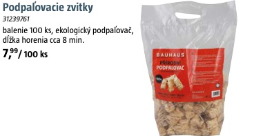 Podpaľovacie zvitky 100 ks