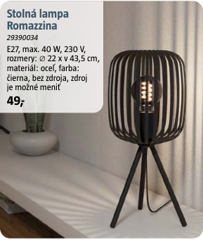 Stolná lampa Romazzina