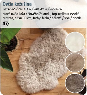 Ovčia kožušina 90 cm
