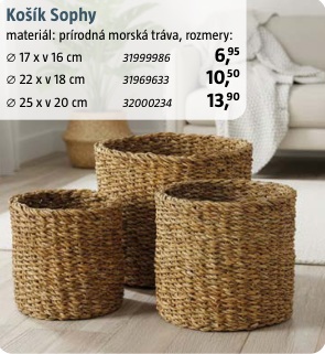 Košík Sophy 22×18 cm