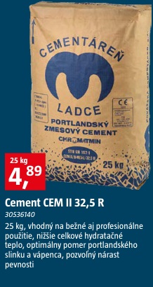 Ladce cement CEM II 32,5 R