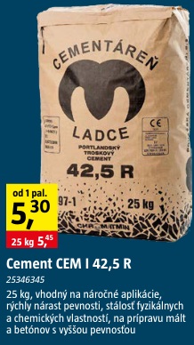 Ladce cement CEM I 42,5 R