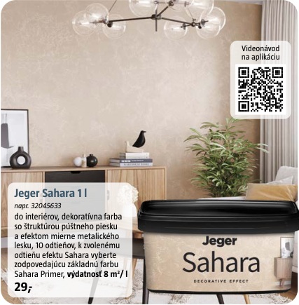 Jeger Sahara dekoratívna farba