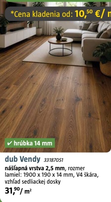 Drevená podlaha dub Vendy 14 mm