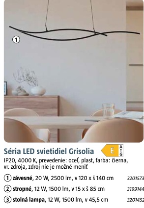 Grisolia závesné 20 W