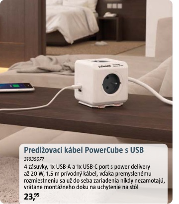 PowerCube USB predlžovací kábel