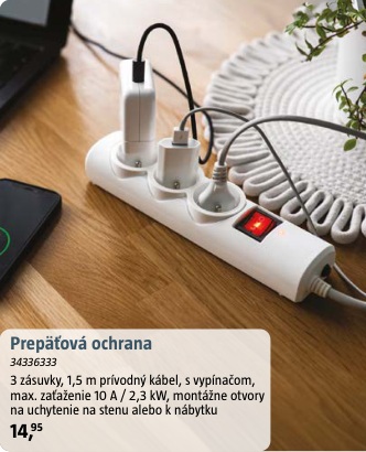 Prepäťová ochrana s vypínačom