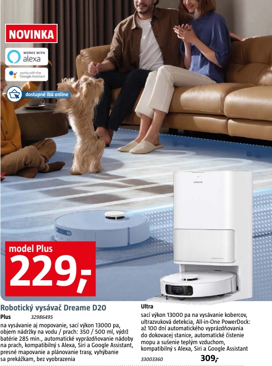 Dreame D20 Plus robotický vysávač