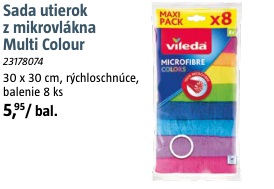 Vileda MultiColour utierky z mikrovlákna