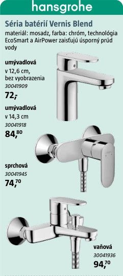 Hansgrohe Vernis Blend batéria vaňová