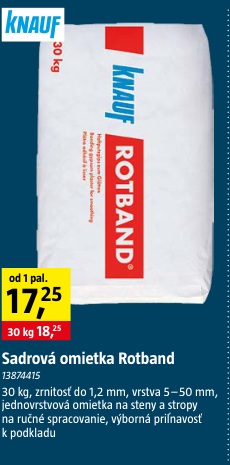 Knauf Rotband sadrová omietka