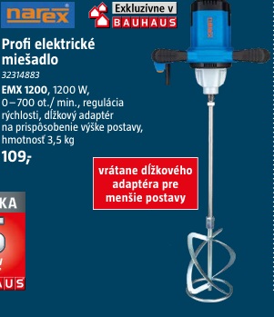 Narex EMX1200 elektrické miešadlo
