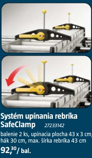 SafeClamp systém upínania rebríka