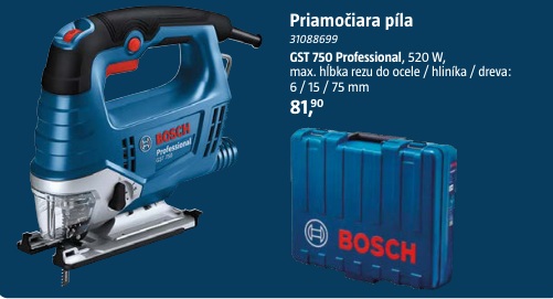 Bosch GST750 Professional priamočiara píla