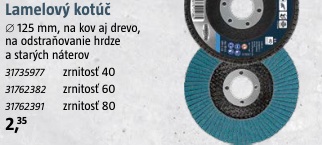 Craftomat lamelový kotúč 125 mm
