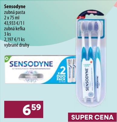 Sensodyne zubná kefka 3 ks