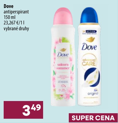 Dove antiperspirant 150 ml