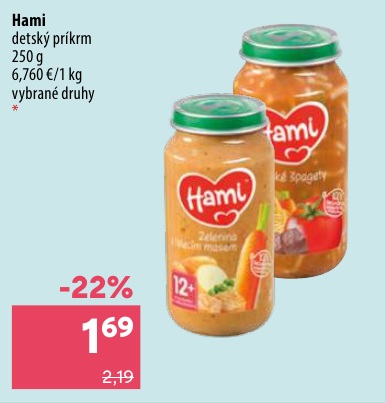 Hami mäsovo-zeleninový príkrm 250 g