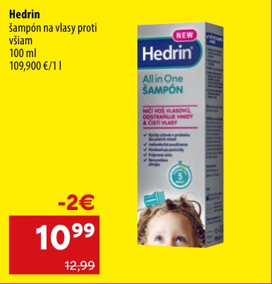 Hedrin šampón proti všiam 100 ml