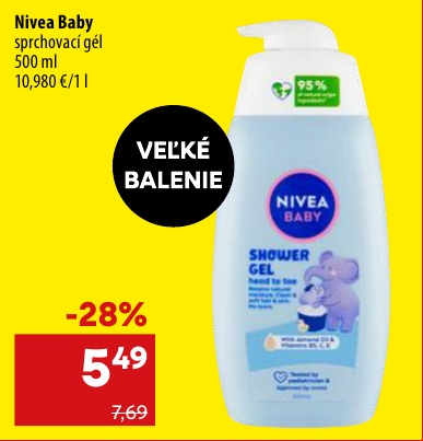 Nivea Baby sprchový gél 500 ml