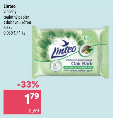 Linteo vlhčený toaletný papier 60 ks