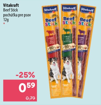 Vitakraft Beef Stick pochúťka pre psa 12 g