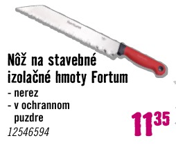 Nôž na stavebné izolačné hmoty