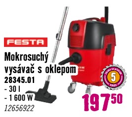 Mokrosuchý vysávač s oklepom 28345.01