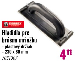 Hladidlo pre brúsnu mriežku