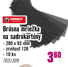 Brúsna mriežka na sadrokartóny