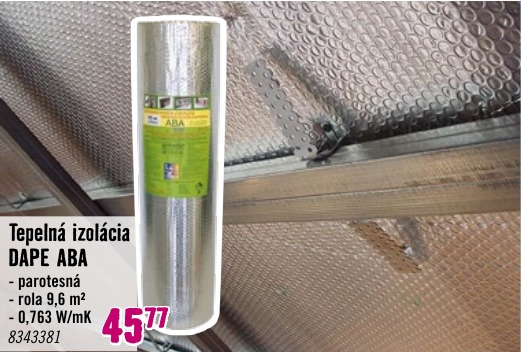 Tepelná izolácia DAPE ABA
