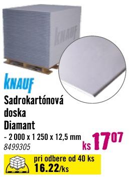 Sadrokartónová doska Diamant