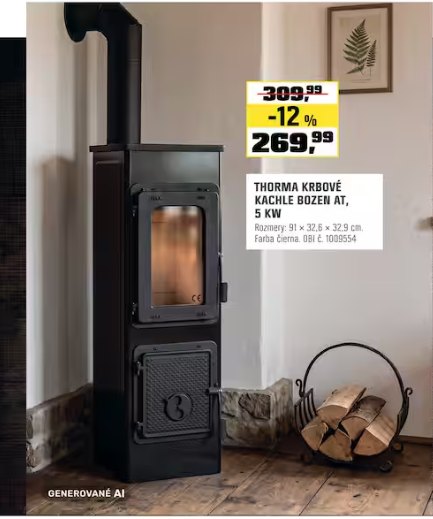 Thorma krbové kachle Bozen AT 5 kW