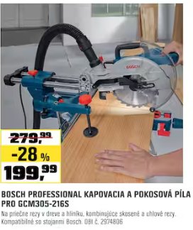 Bosch Professional kapovacia a pokosová píla Pro GCM305-216S