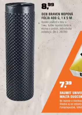 Den Braven nopová fólia 400 g 1 × 5 m