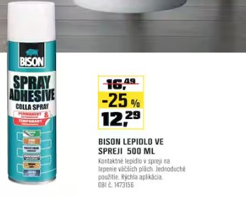 Bison lepidlo v spreji 500 ml