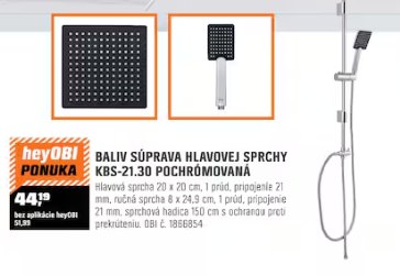 Baliv súprava hlavovej sprchy KBS-21.30