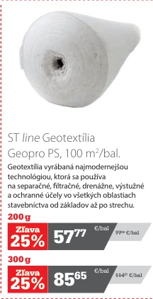 ST line geotextília Geopro PS 200 g