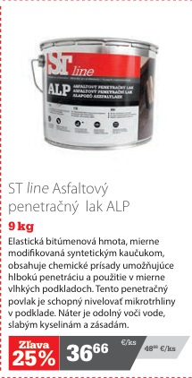 ST line asfaltový penetračný lak ALP