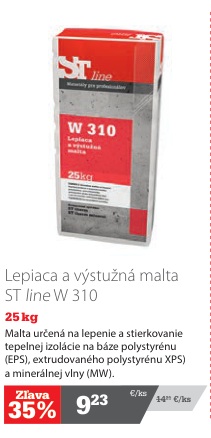 ST line lepiaca a výstužná malta W 310