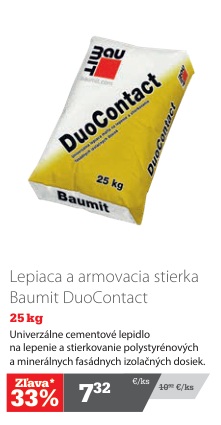 Baumit DuoContact lepiaca a armovacia stierka