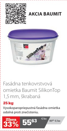 Baumit SilikonTop omietka 1,5 mm