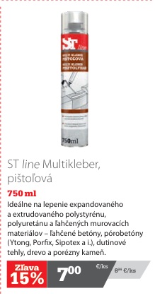 ST line Multikleber pištoľová pena