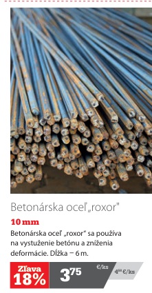 Betonárska oceľ roxor 10 mm