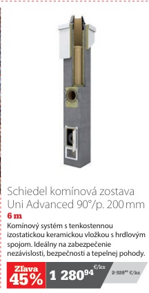 Schiedel Uni Advanced komínová zostava 6 m