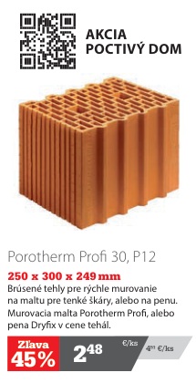 Porotherm Profi 30 P12
