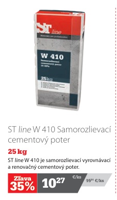 ST line W 410 samorozlievací cementový poter